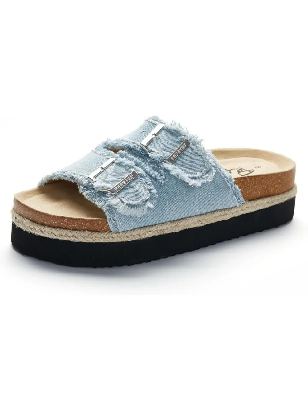 Comfortable Women's Slide Sandals with Soft Cork Footbed & Stylish Platform